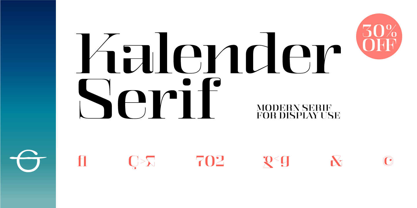 Пример шрифта Kalender Serif Blok No 1
